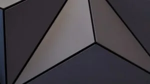 triangular pieces , gray